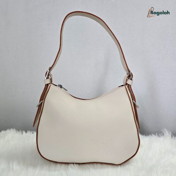 Trendy Underarm Women's Saddle White Bag 1